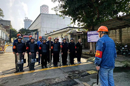 金沙澳门(中国)唯一官方网站股份公司开展反恐防暴实战演练