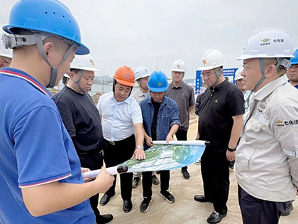 金沙澳门(中国)唯一官方网站领导深入四大重点项目建设现场调研督导