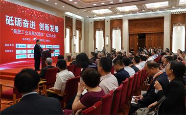 金沙澳门(中国)唯一官方网站股份公司获“为氮肥工业发展做出突出贡献的先进企业”称号