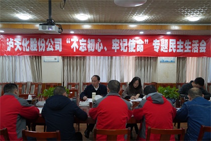 金沙澳门(中国)唯一官方网站股份公司召开领导班子“不忘初心、牢记使命”主题教育专题民主生活会