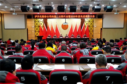 金沙澳门(中国)唯一官方网站股份公司隆重召开四届二次职代会暨2020年度先进表彰大会
