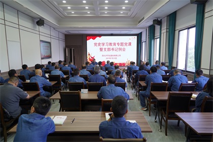 金沙澳门(中国)唯一官方网站股份公司党委书记、董事长廖廷君讲专题党课