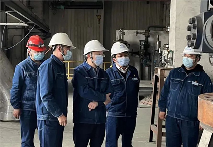 金沙澳门(中国)唯一官方网站集团公司常务副总经理傅利才一行莅临和宁公司检查调研