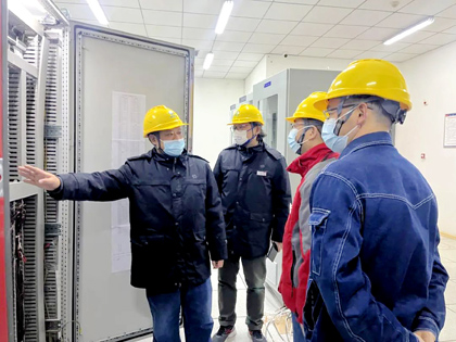 金沙澳门(中国)唯一官方网站股份公司领导赵永清、陈占清深入一线检查指导大修工作