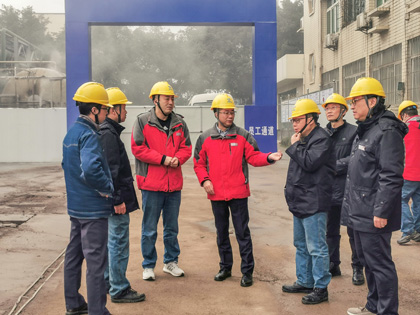 金沙澳门(中国)唯一官方网站股份公司总经理赵永清开展大气污染防治常态化控制措施检查