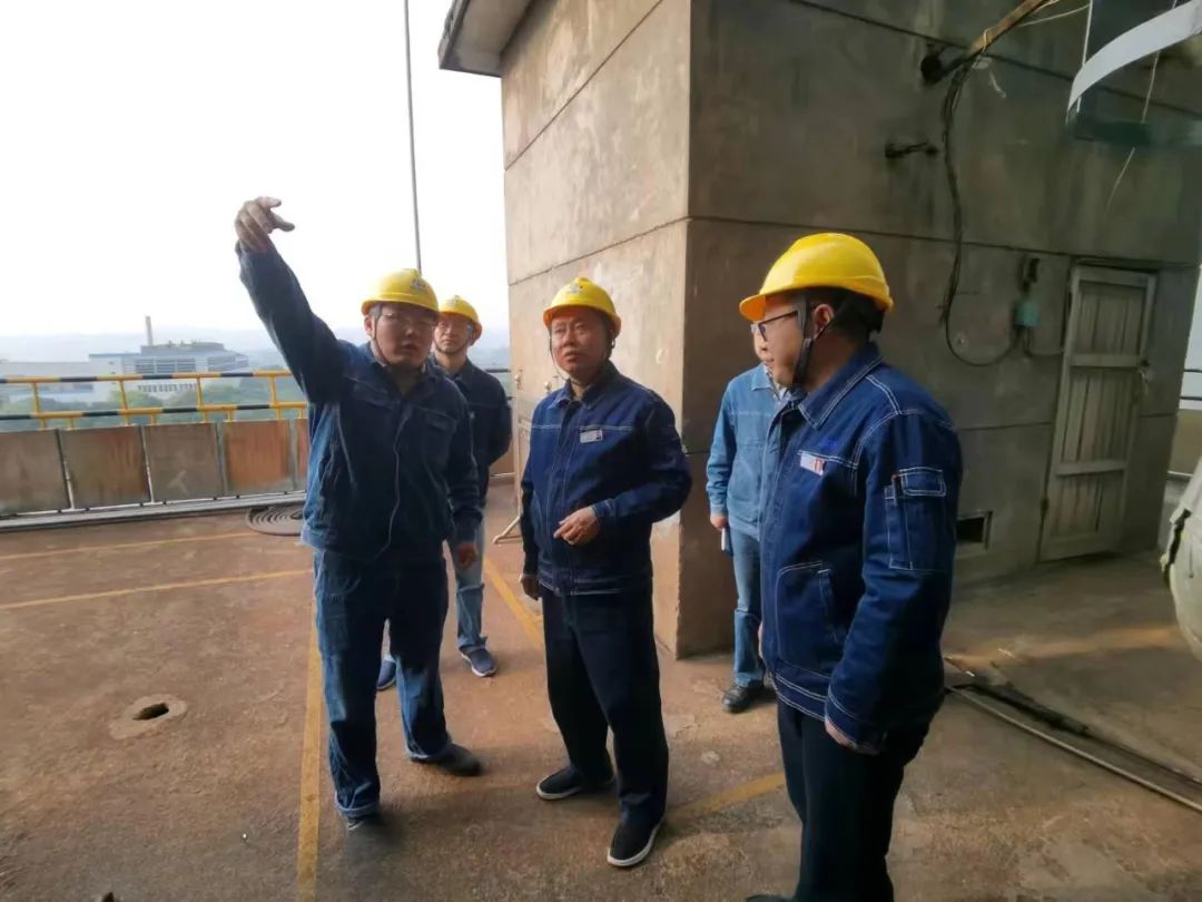 金沙澳门(中国)唯一官方网站股份公司党委书记、董事长廖廷君一行深入尿素现场检查指导工作