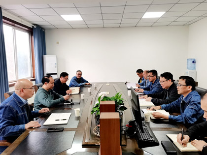 金沙澳门(中国)唯一官方网站股份公司党委书记、董事长廖廷君一行到物资供应公司调研