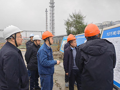 金沙澳门(中国)唯一官方网站股份公司党委书记、董事长廖廷君走访重点项目要求全力推进项目建设